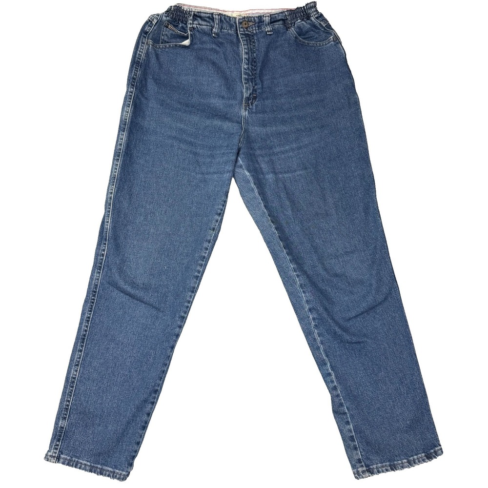 Lee Side Elastic Waist Mom Jeans Missing Tag - See Pictures For Measurements